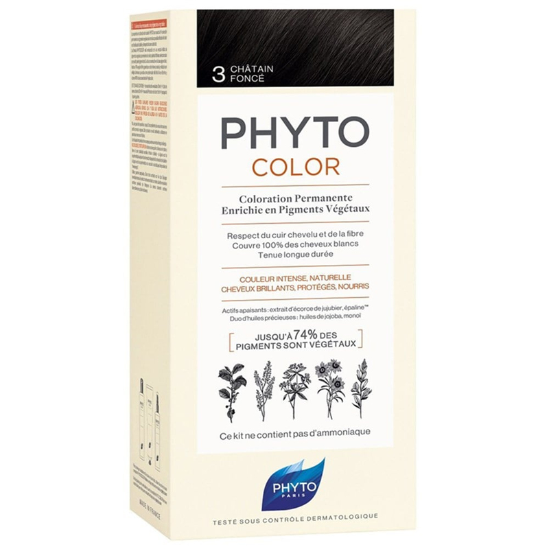 Phyto Phytocolor 3 Koyu Kestane- Bitkisel Saç Boyası