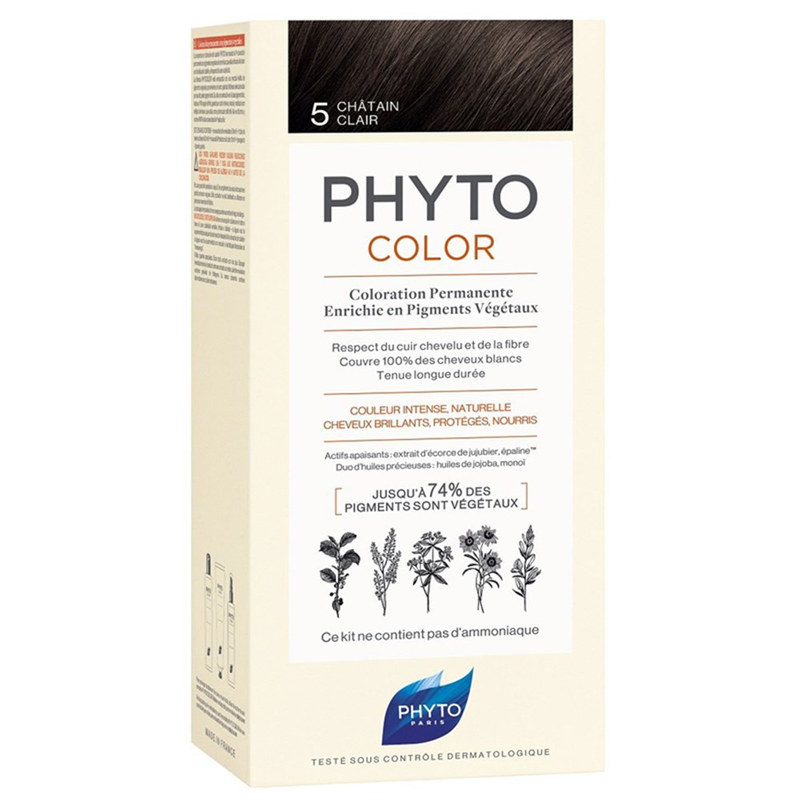 Phyto Phytocolor No:5 Yeni - Açık Kestane - Bitkisel Saç Boyası