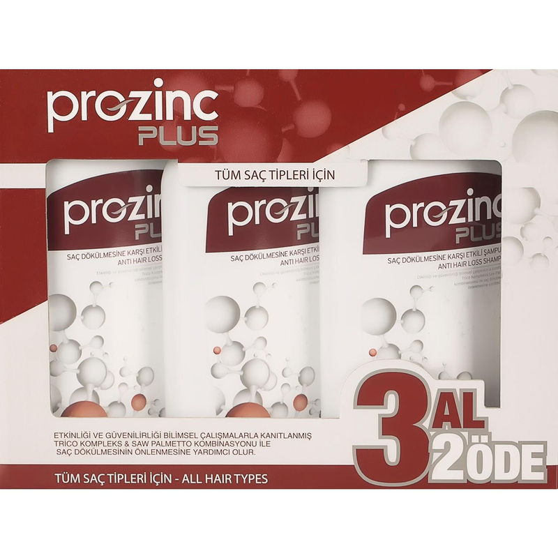 Prozinc Plus Şampuan 3x300 ml