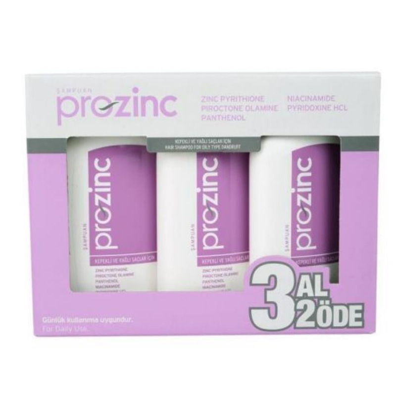 Prozinc Yağlı Saçlar Için Kepek Şampuanı 3x300 ml