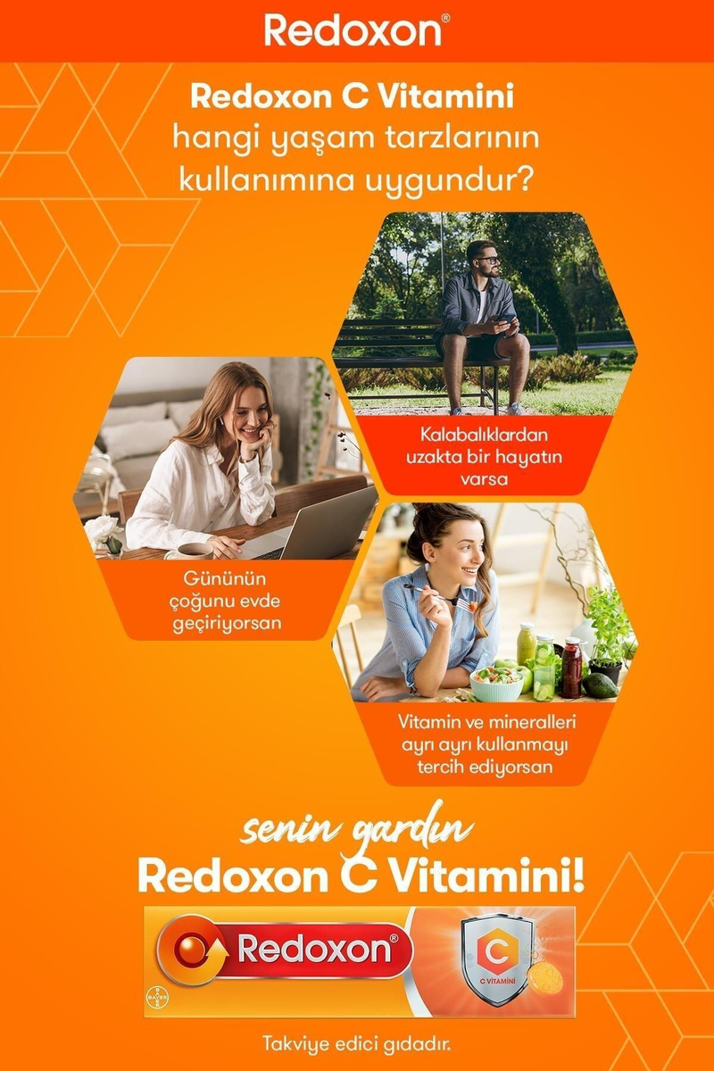 Redoxon Vitamin C 1000 Mg Efervesan 15 Tablet x2