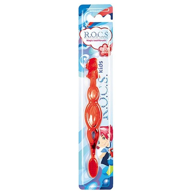 Rocs Kids 3-7 Yaş Diş Fırçası - Soft Kırmızı