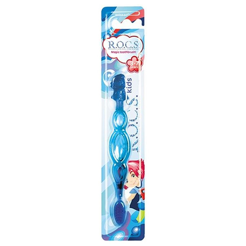 Rocs Kids 3-7 Yaş Diş Fırçası - Soft Mavi