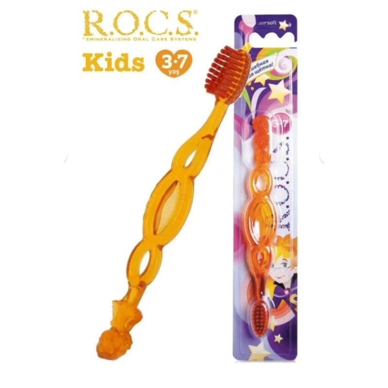 Rocs Kids Çocuk Diş Fırçası 3-7 Yaş - Turuncu