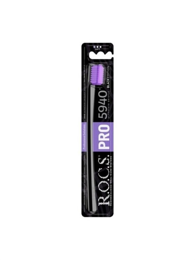 Rocs Pro 5940 Ultra Soft Diş Fırçası Siyah-Mor