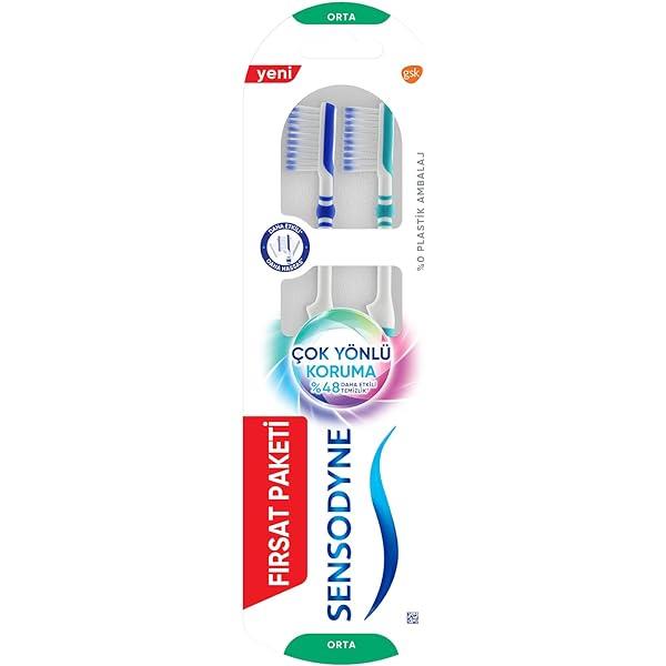 Sensodyne Çok Yönlü Koruma 1+1 Orta Diş Fırçası
