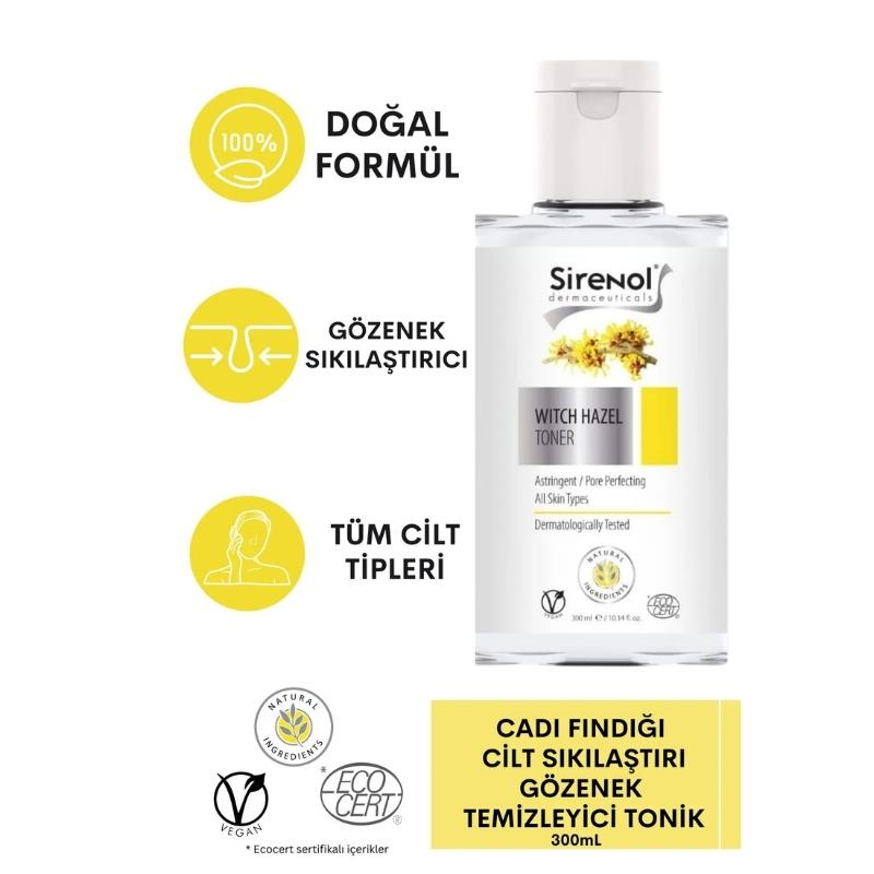 Sirenol Natural Cadı Fındığı Cilt Sıkılaştırıcı 300 ml