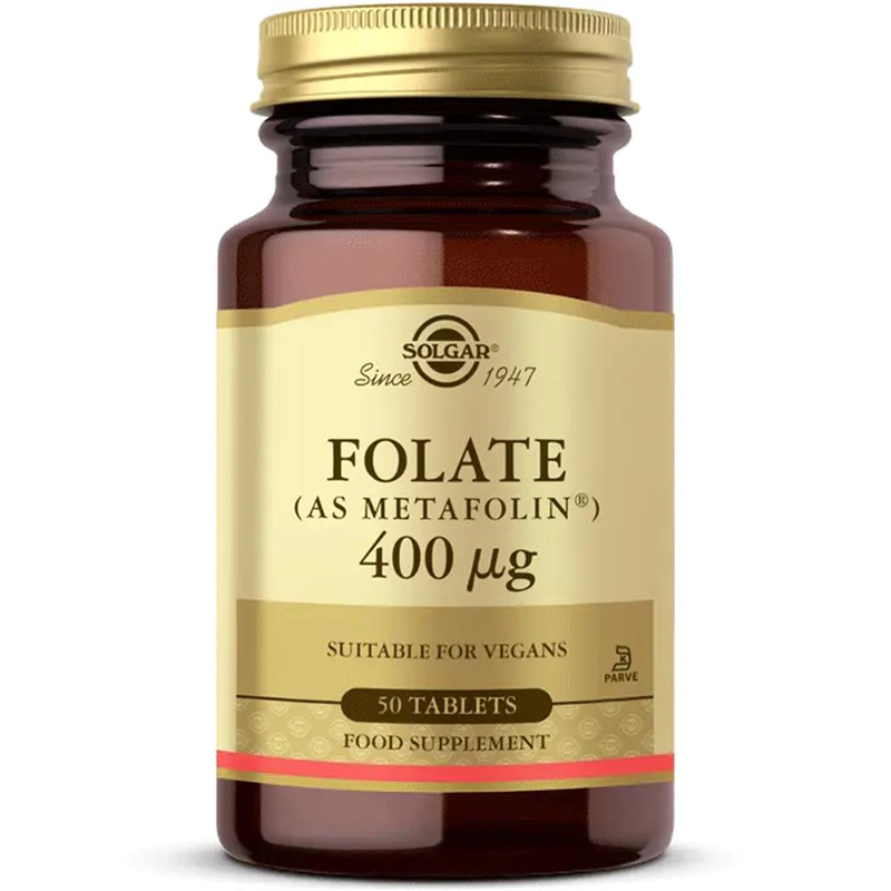 Solgar Folate (Metafolin) 400mcg 50 Tablet