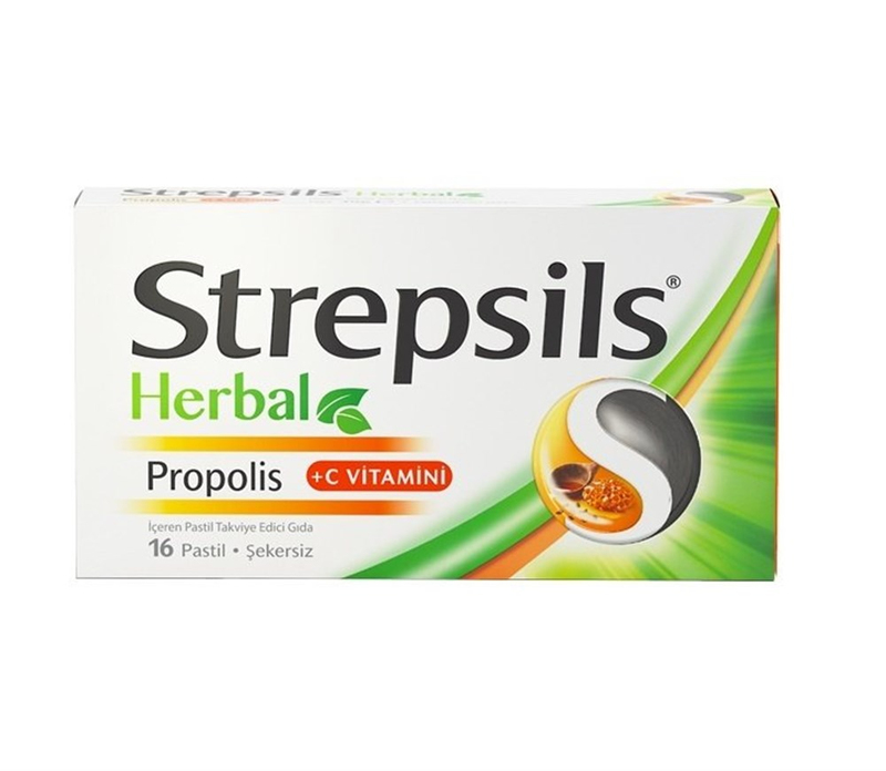 Strepsils Herbal Propolis 16 Pastil