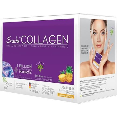 Suda Collagen Probiotic Ananas Aromalı 30 x 10 gr
