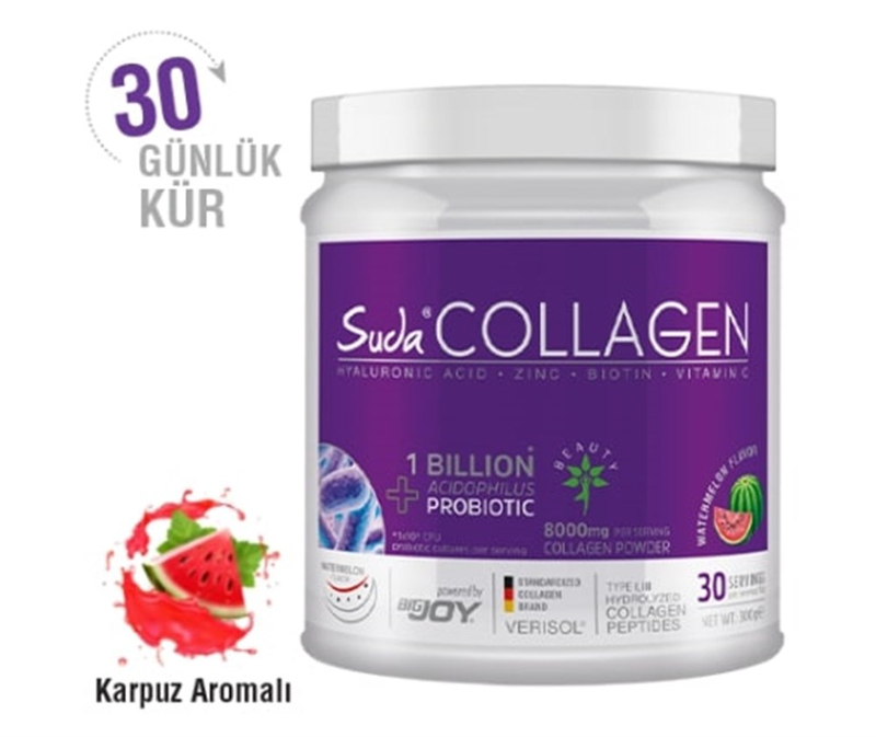 Suda Collagen + Probiyotik Karpuz Aromalı Takviye Edici Gıda 300 g