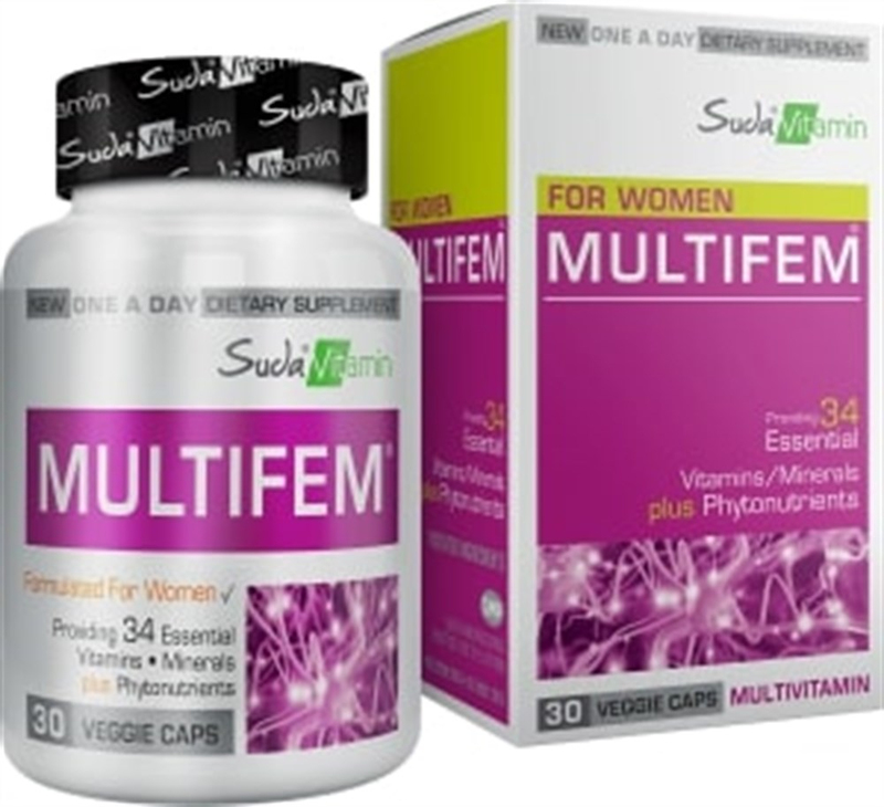 Suda Vitamin Multifem Multivitamin 30 Kapsül