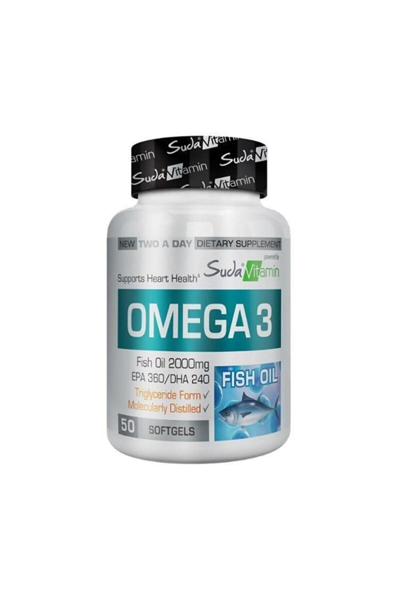 Suda Vitamin Omega 3  Fish Oil 2000 Mg 360 EPA / 240 DHA