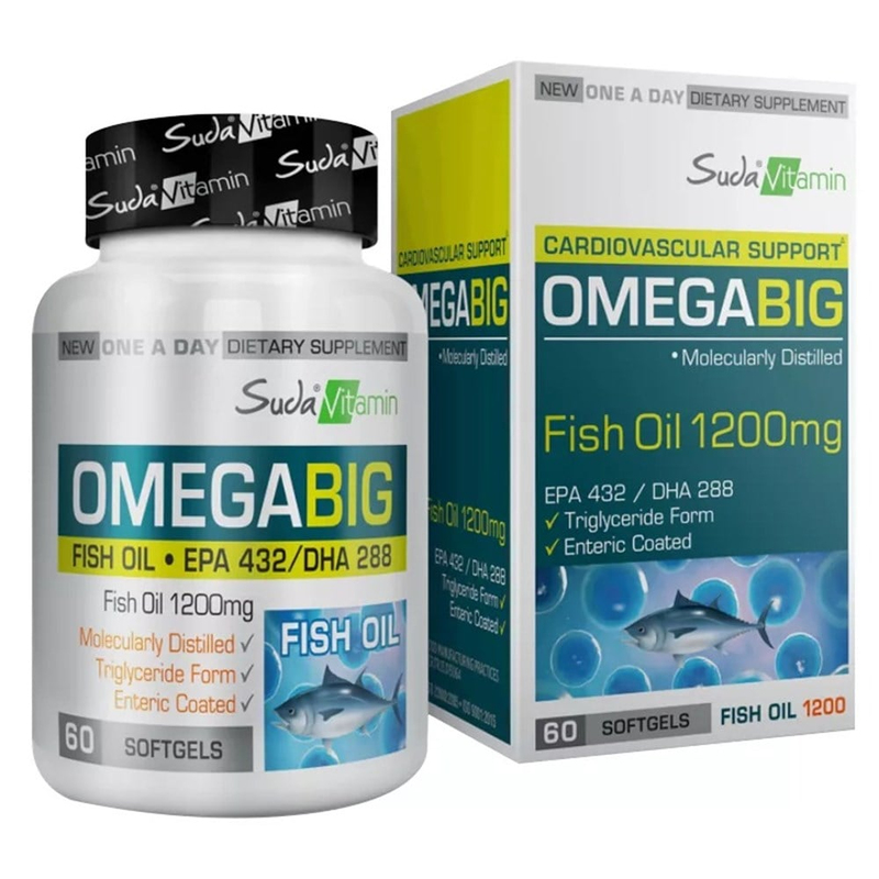 Suda Vitamin Omega Big Fish Oil 1200 Mg 60