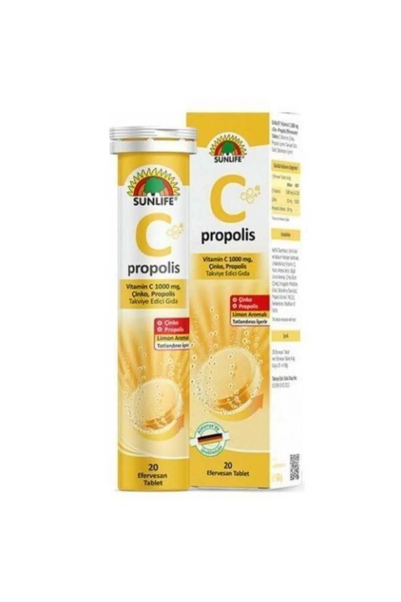 Sunlıfe Vitamin C+propolis 20 Efervesan Tablet