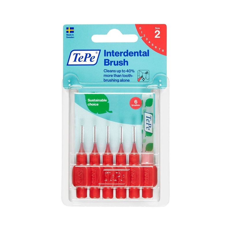 Tepe Blisterli Arayüz Fırçası 6'lı Kırmızı 0.5 mm