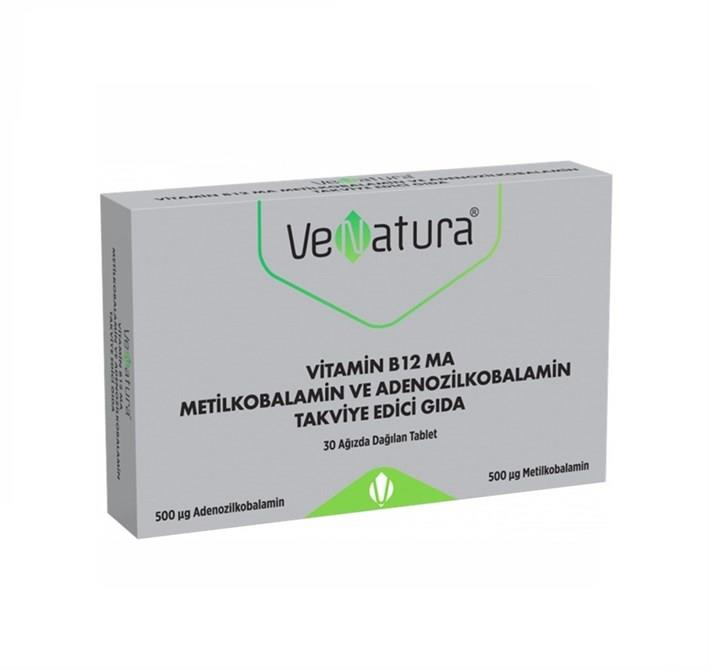 Venatura B12 MA Metilkobalamin ve Adenozilkobalamin 30 Tablet