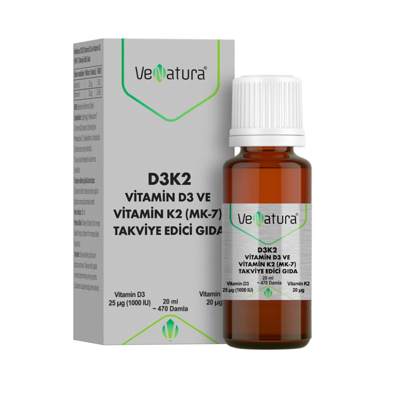 VeNatura Vitamin D3 K2 20 ml Damla