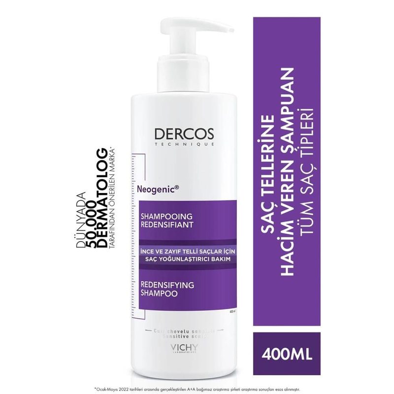 Vichy Dercos Neogenic  Yoğunluk Ve Hacim Sağlayan Şampuan 400 ml