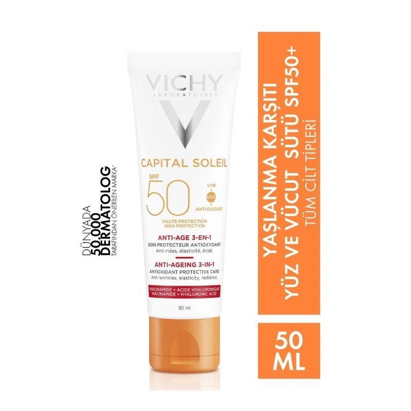 Vichy Ideal Soleil SPF50 Anti Ageing Care Cream 50 ml