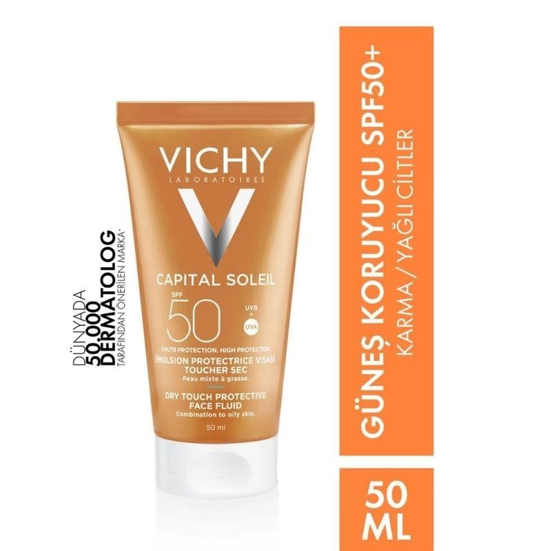 Vichy Ideal Soleil Spf50+ Mattifying Face Fluid Dry Touch 50ml