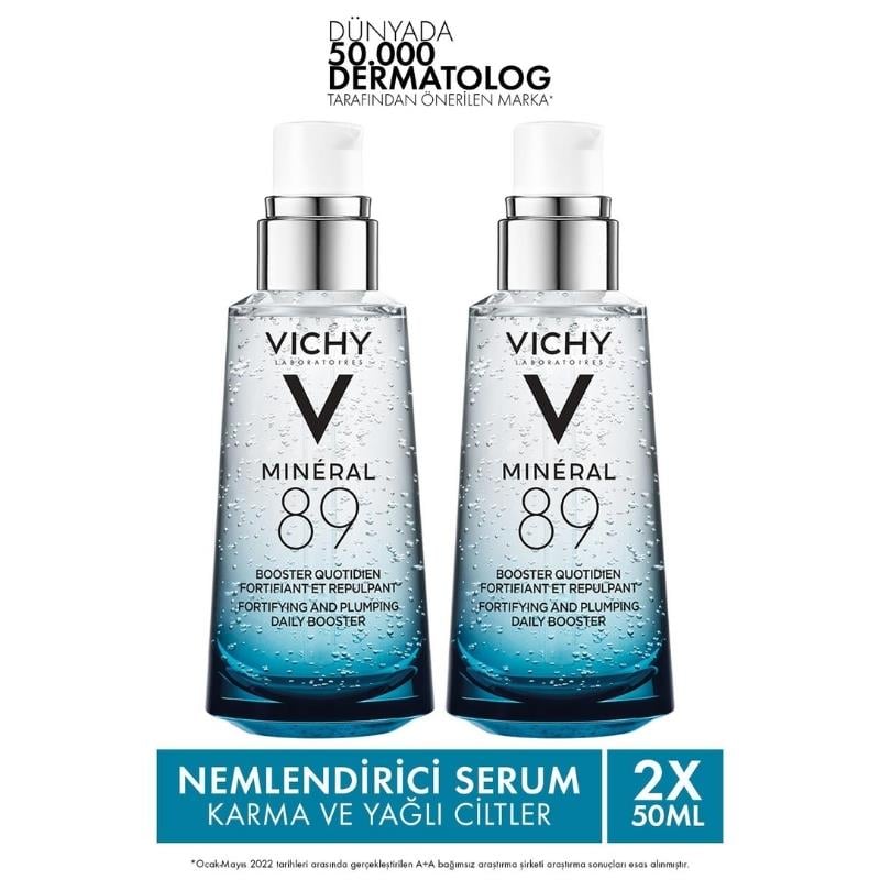 Vichy Mineral 89 Hyalüronik Asit Serum 2 x 50 ml