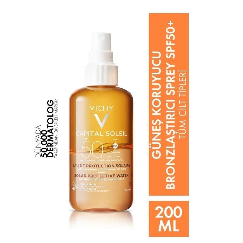 VichyCapital Soleil Spf50 Bronzlaştırıcı GüneşKoruyucu Sprey200ml