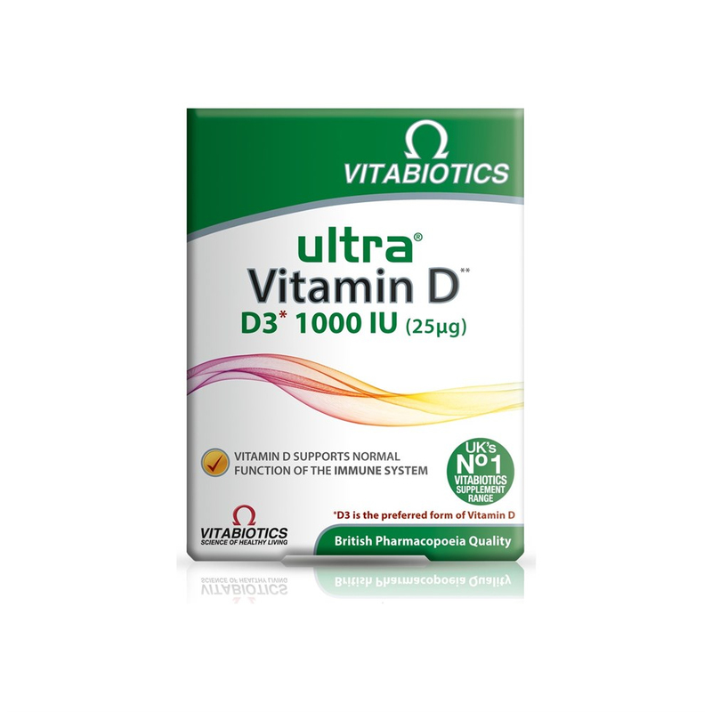 Vitabiotics Ultra Vitamin D D3 1000 IU 96 Tablet
