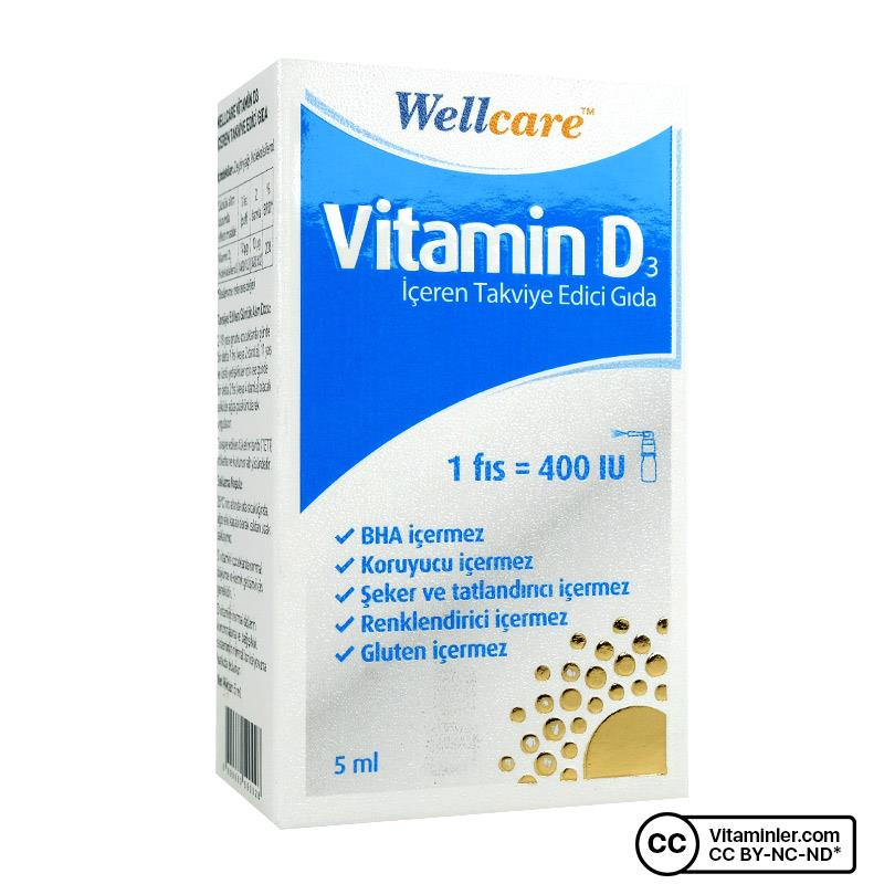 Wellcare Vit D3 400 IU 5ml Sprey