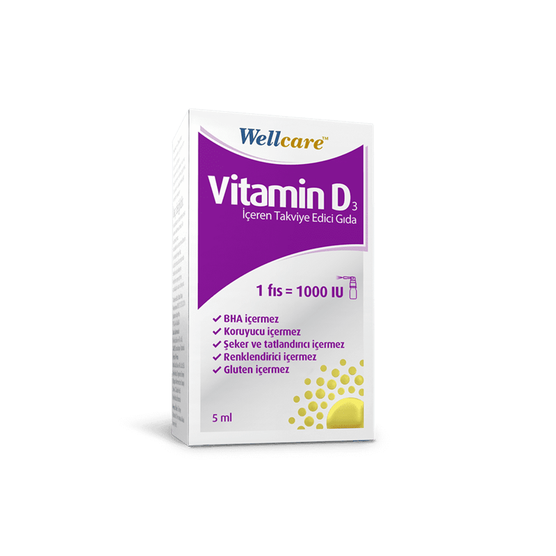 Wellcare Vitamin D3 1000 IU 5 ml