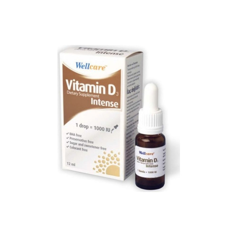 Wellcare Vitamin D3 Intense (Drop=1000 Iu) 12 ml