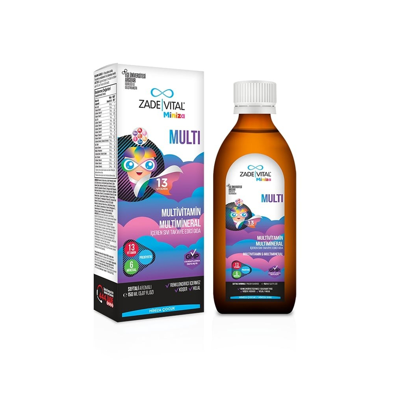 Zade Vital Miniza Multivitamin ve Multimineral 150 ml