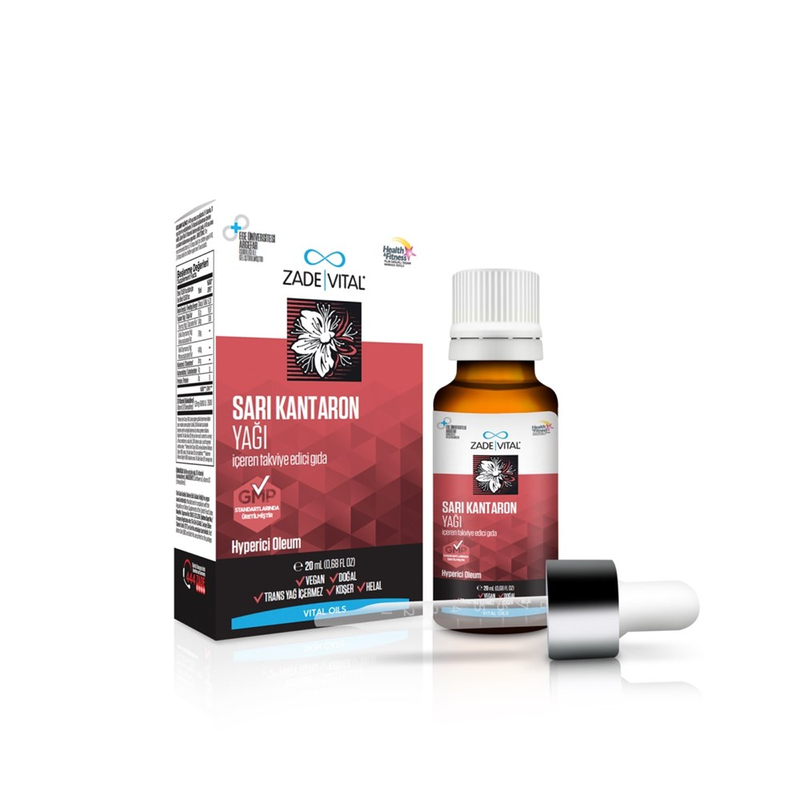 Zade Vital Sarı Kantaron Yağı Cam Şişe 20 ml