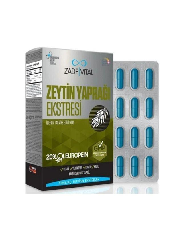 ZADE VITAL Zeytin Yaprağı Ekstresi 60 Kapsül