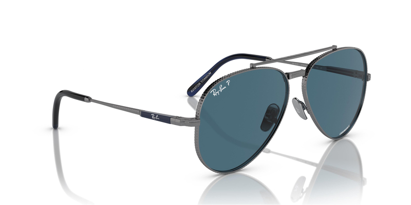 RAY-BAN 8225 AVIATOR TITANIUM 3142S2 58 Erkek Güneş Gözlüğü