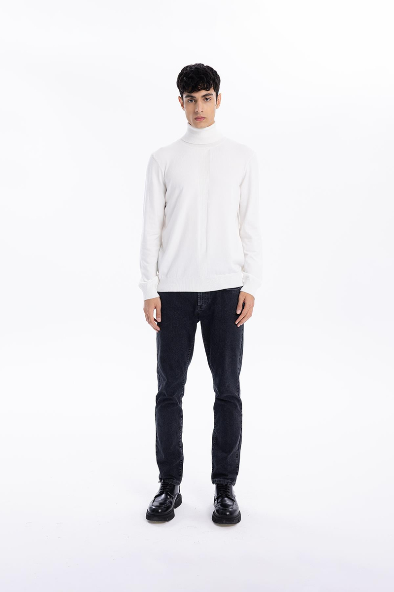 Balıkçı Yaka Slim Fit Basic Erkek Kazak