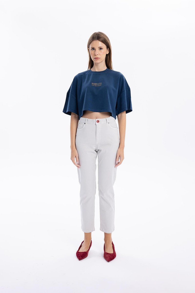 Basic 5 Cep Casual Kadın Dokuma Pantolon