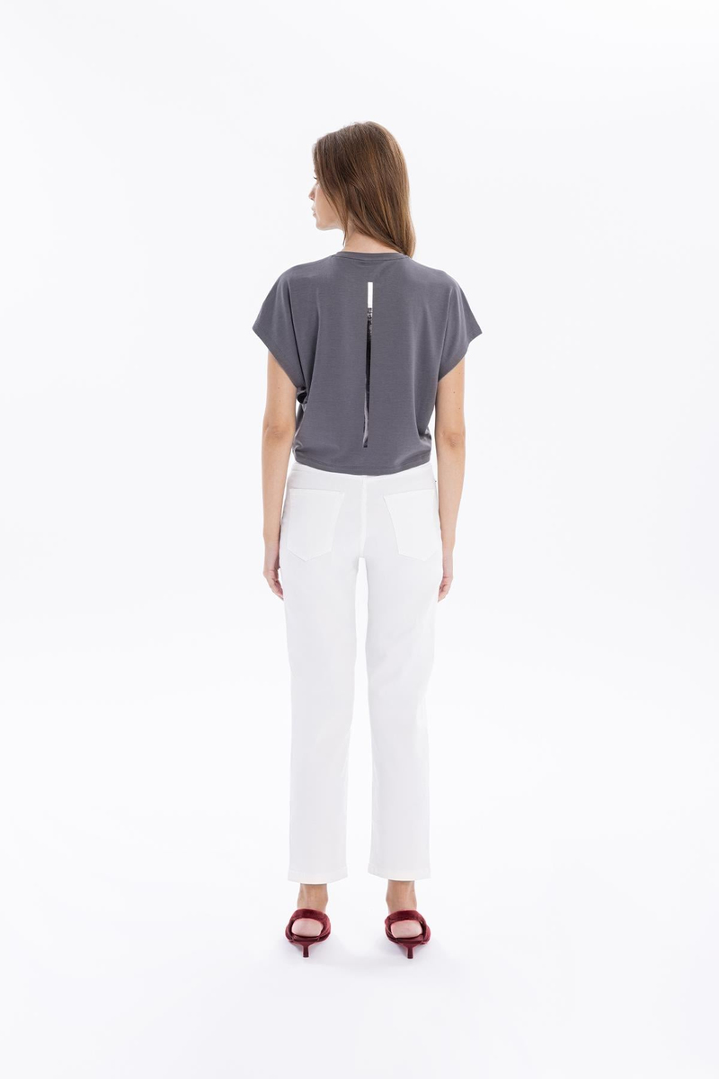 Basic 5 Cep Casual Kadın Dokuma Pantolon