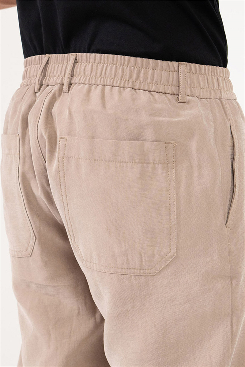 Beli Lastikli Arkası Çift Torba Cepli Jogger Erkek Pantolon