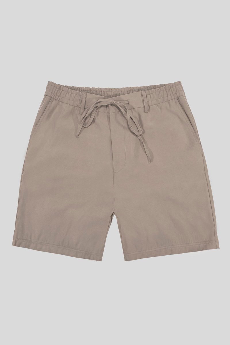 Beli Lastikli ve Bağcıklı Slim Fit Erkek Şort