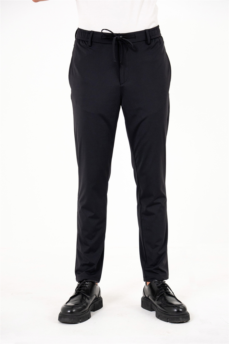 Beli Lastiklli Arkası Tek Fleto Jogger Erkek Pantolon