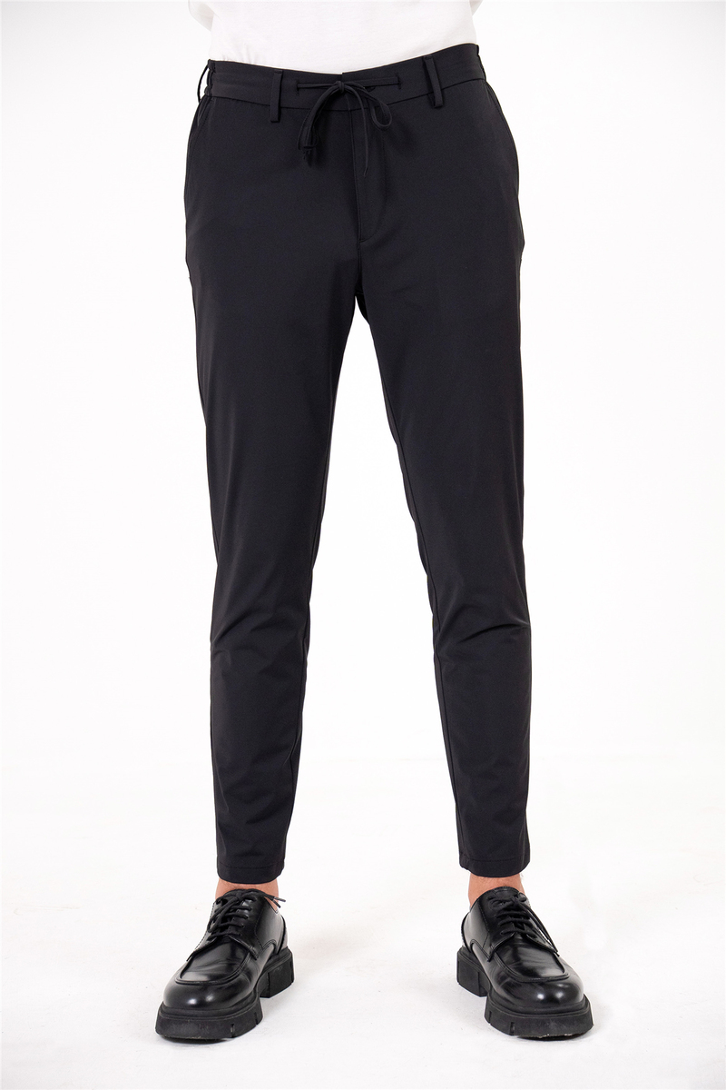 Beli Yarım Lastikli Arkası Çift Fleto Jogger Erkek Pantolon