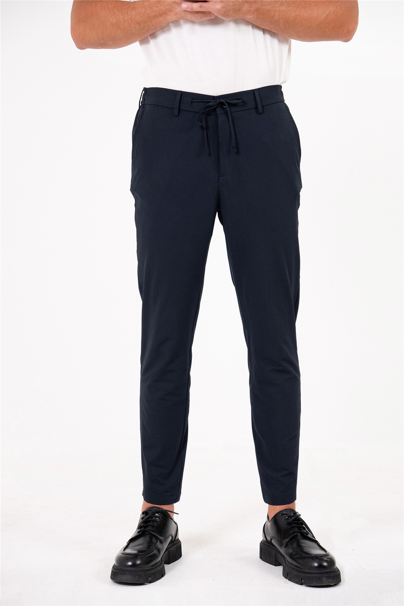 Beli Yarım Lastikli Arkası Çift Fleto Jogger Erkek Pantolon