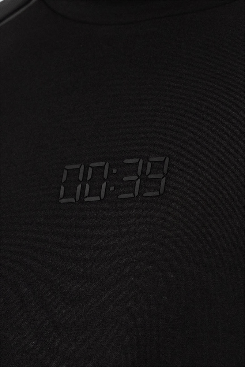 Bisiklet Yaka 00:39 Baskılı Modal Erkek T-shirt