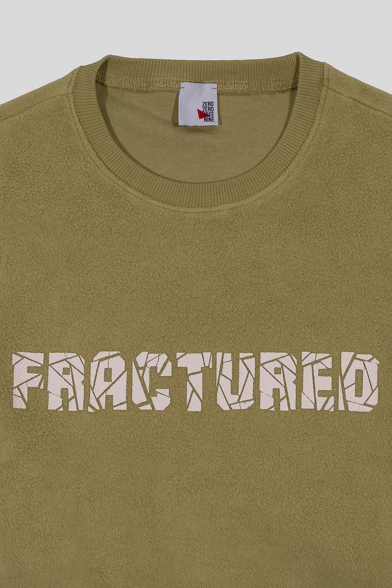 Bisiklet Yaka %100 Pamuk Oversize Kadın Sweatshirt