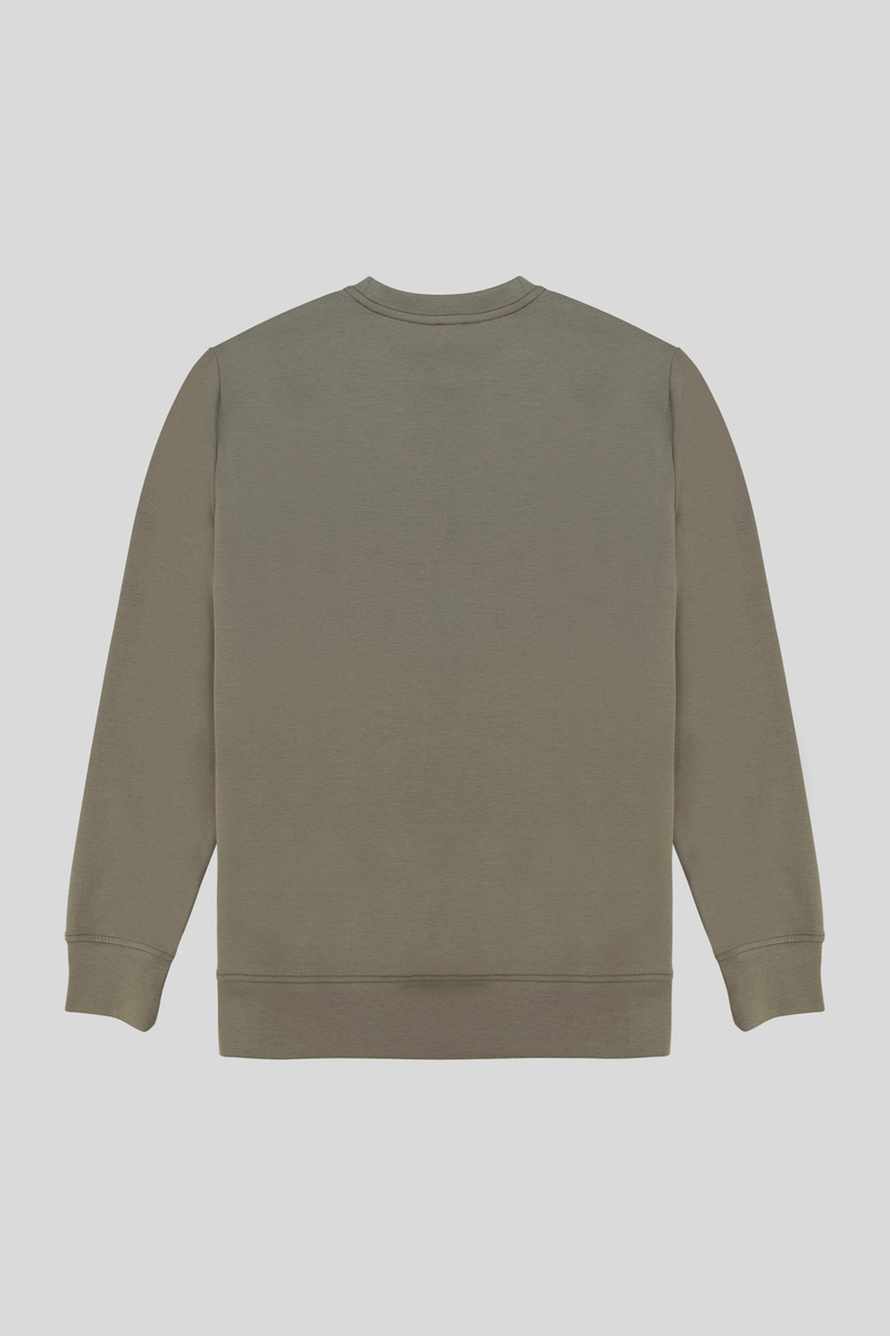 Bisiklet Yaka Baskılı Regular Fit Erkek Sweatshirt