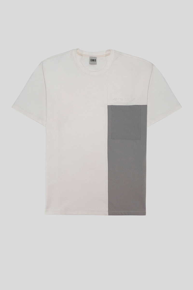 Bisiklet Yaka Cep Detaylı Oversize Erkek T-shirt