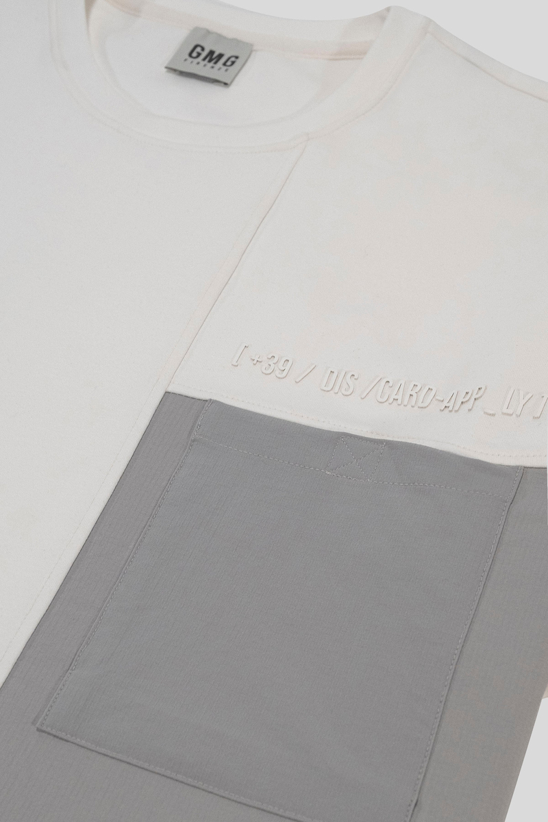 Bisiklet Yaka Cep Detaylı Oversize Erkek T-shirt