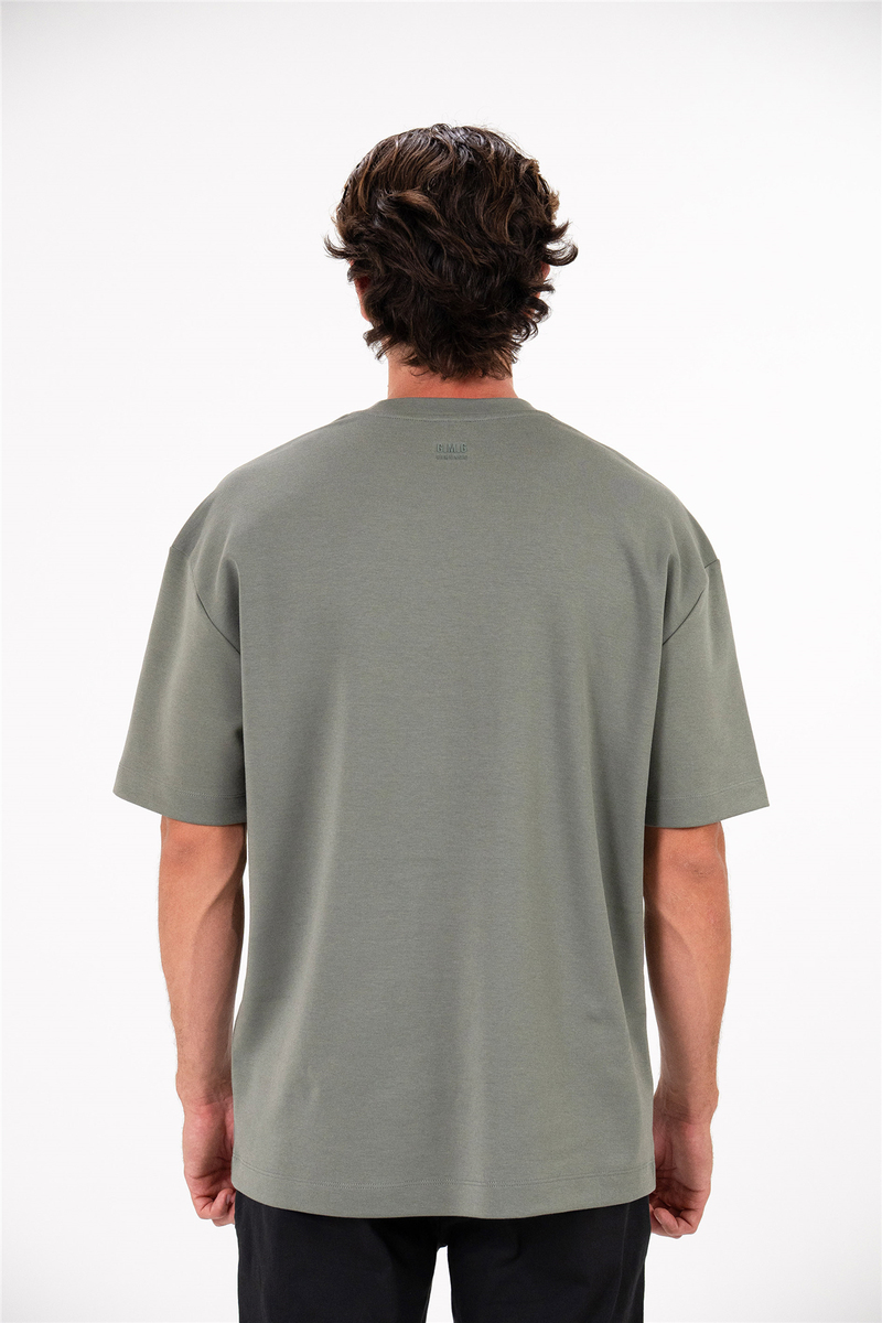 Bisiklet Yaka Error Baskılı Erkek T-shirt