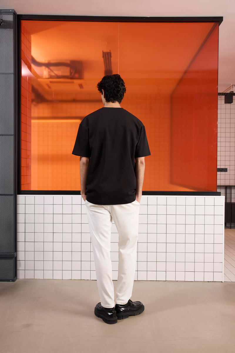 Bisiklet Yaka Oversize Erkek T-shirt